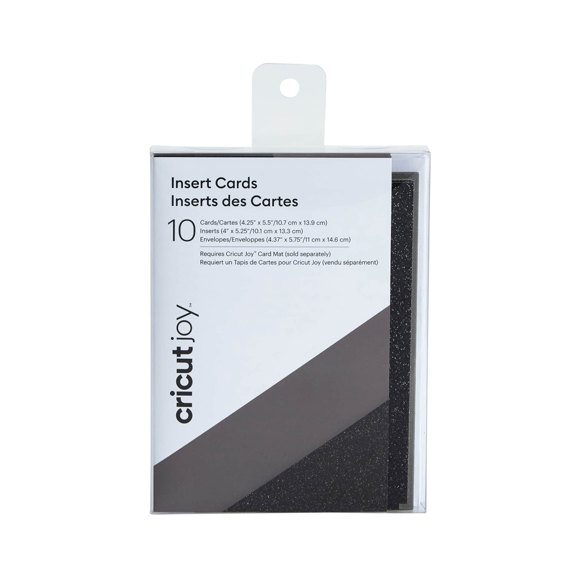 Cricut Joy™ Insert Cards Gray & Black Glitter